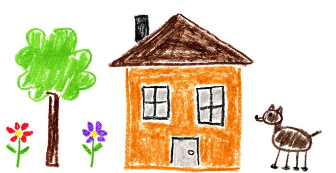 simbolo desenho casa crianca